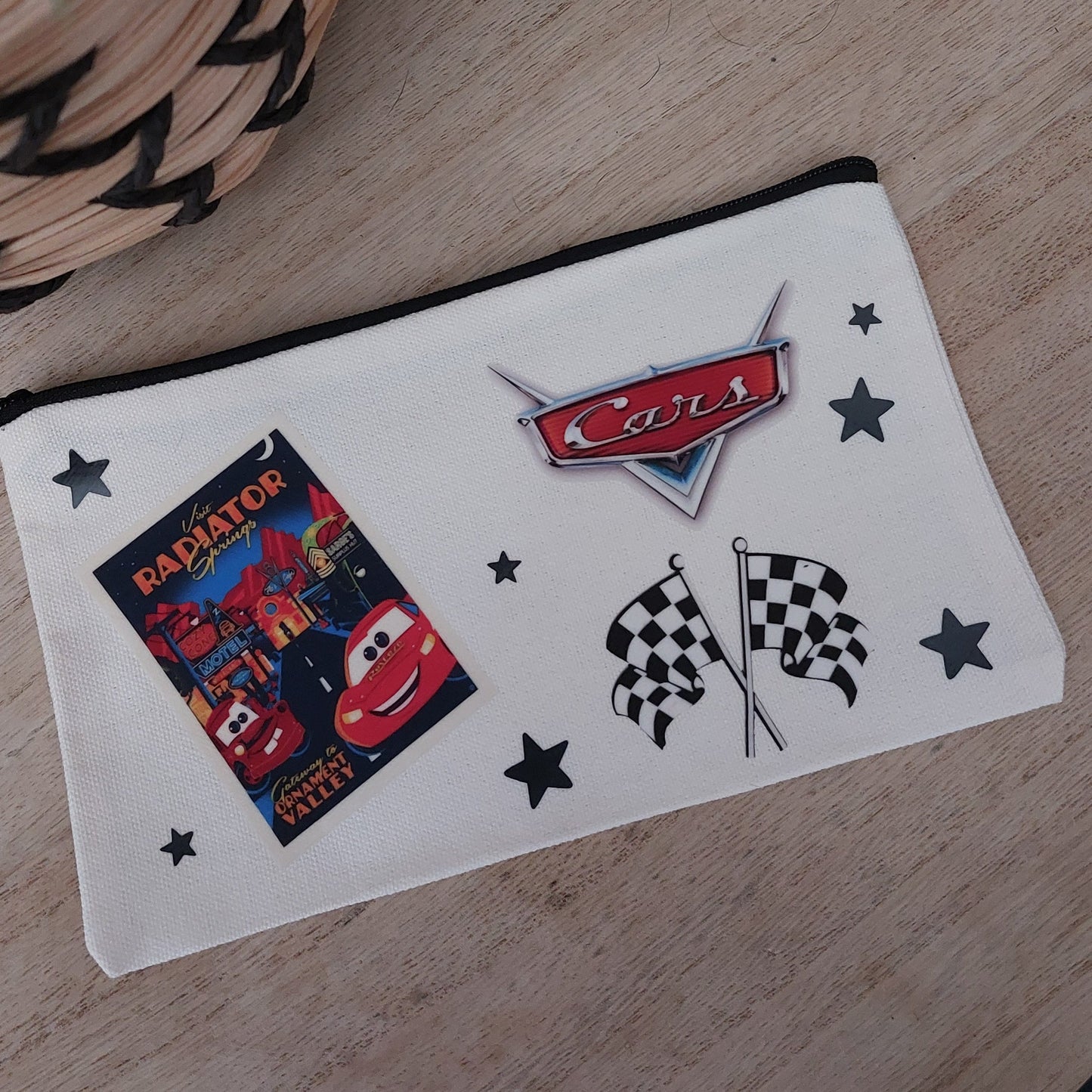 Trousse Course Auto – Style Racing – Pochette Enfant / École