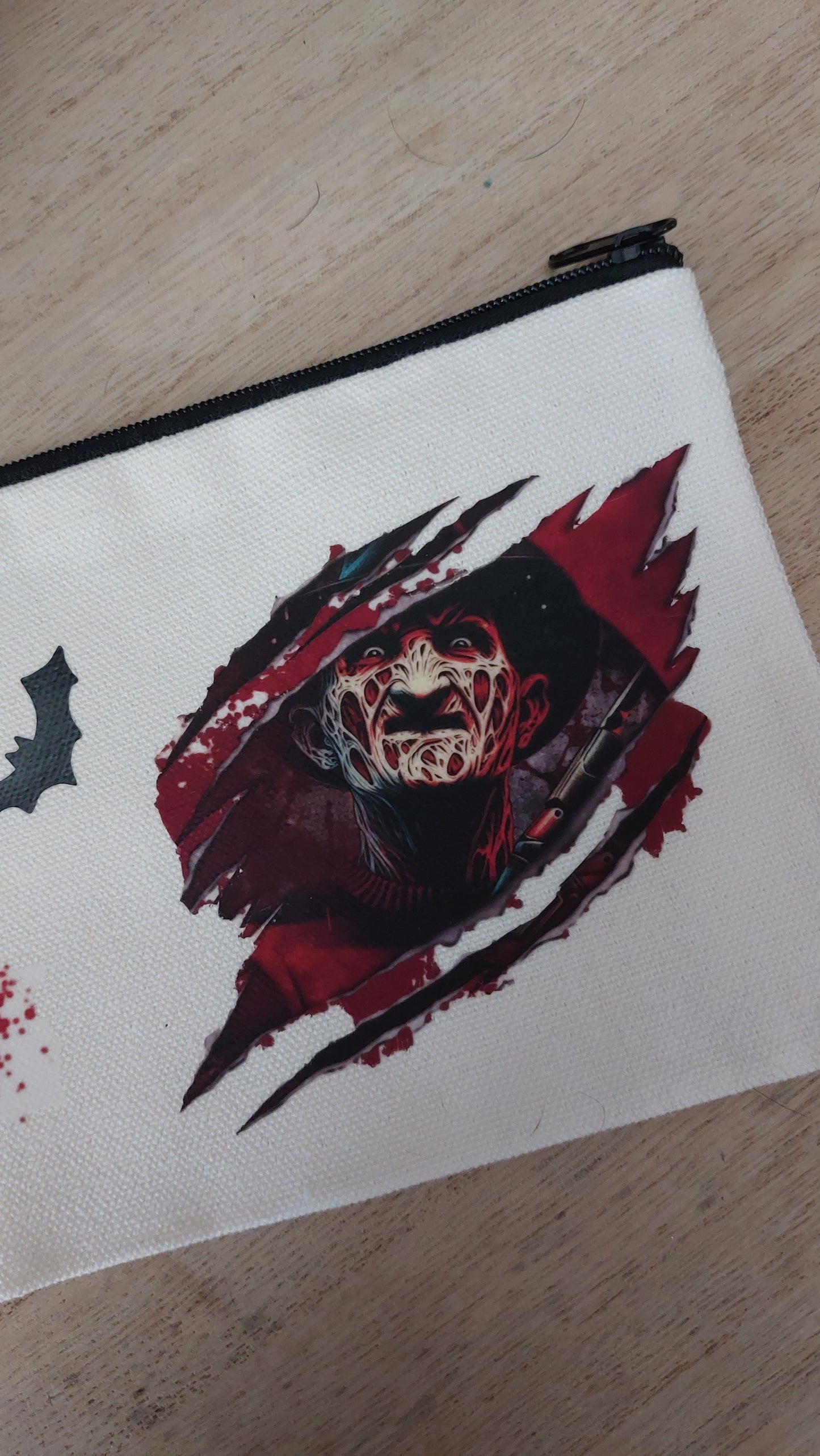 Trousse Horreur Slasher – Style Dark – Pochette Zip