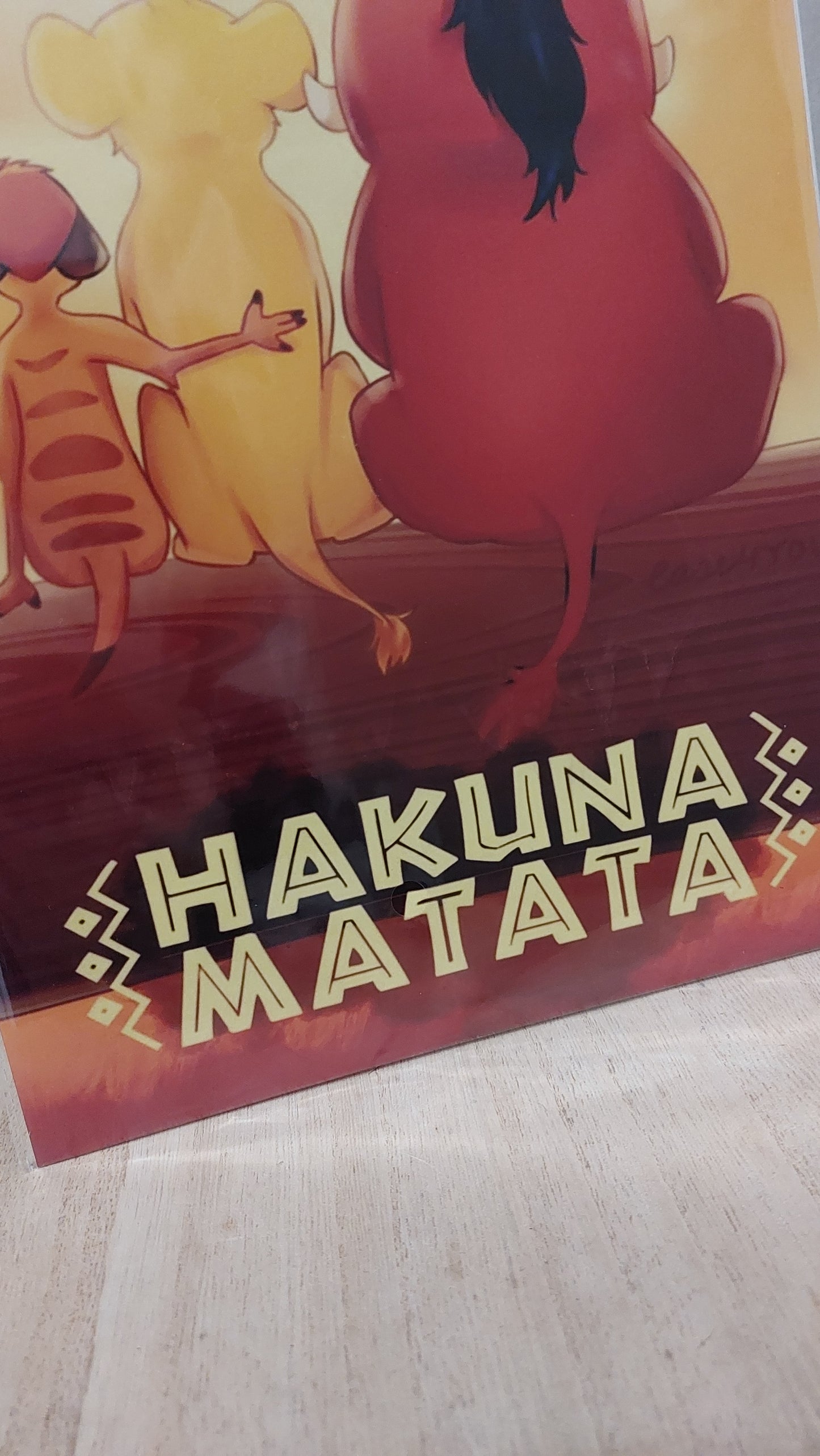 Plaque décorative en métal – Trio de savane & Hakuna Matata