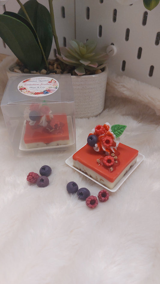 Fondant parfumé signature – Tentation fruitée – Fruits rouges – 50 g