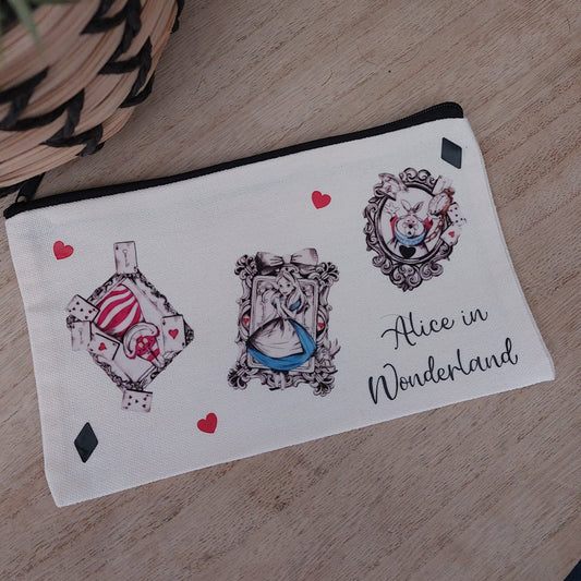 Trousse Fantasy Wonderland – Illustration Vintage – Pochette Zip