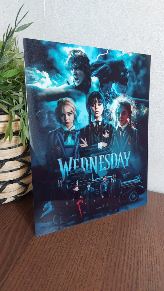 Plaque décorative en métal – Univers sombre & mystère