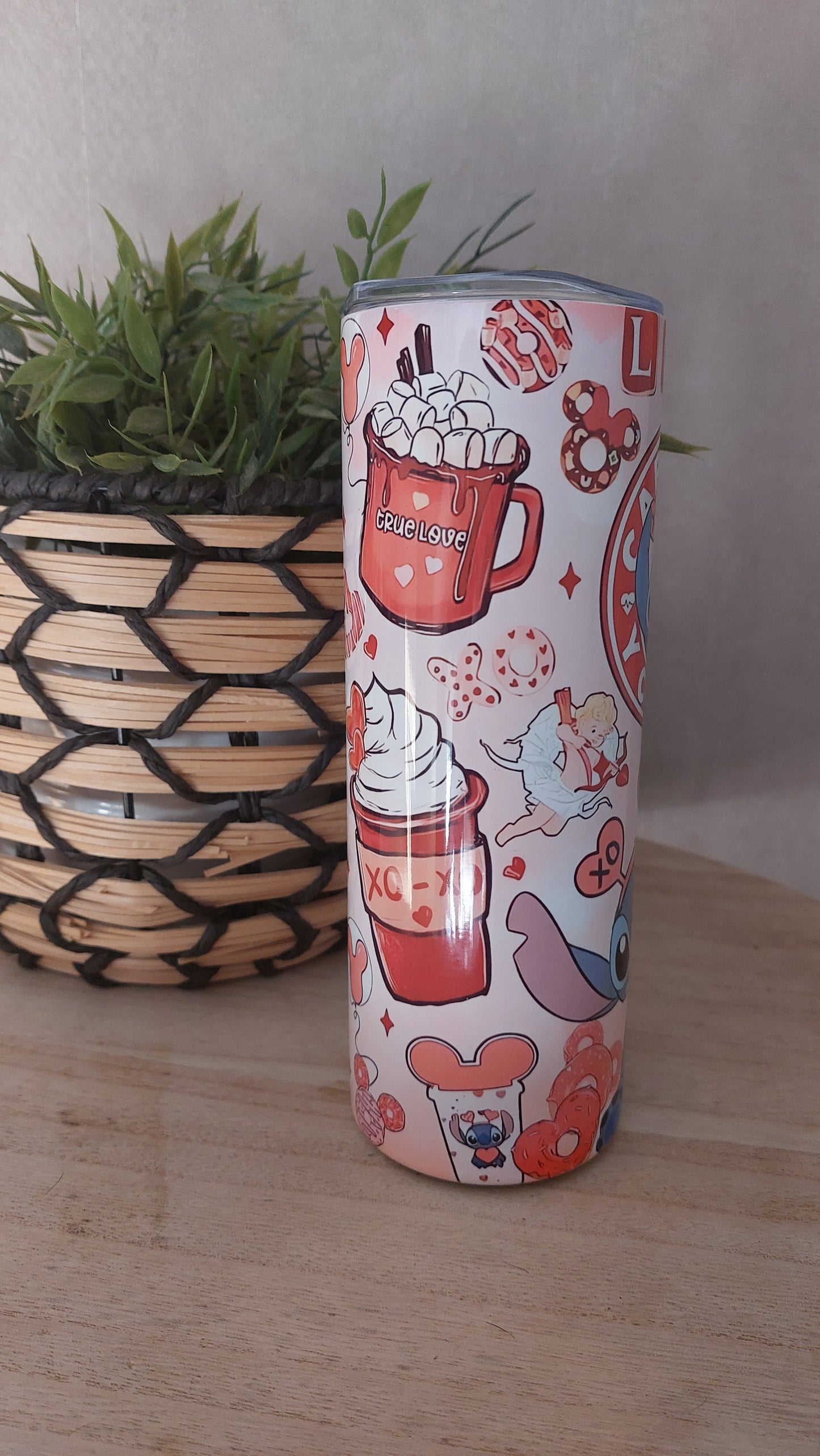 Gobelet isotherme Cafecito y chisme – Créature bleue