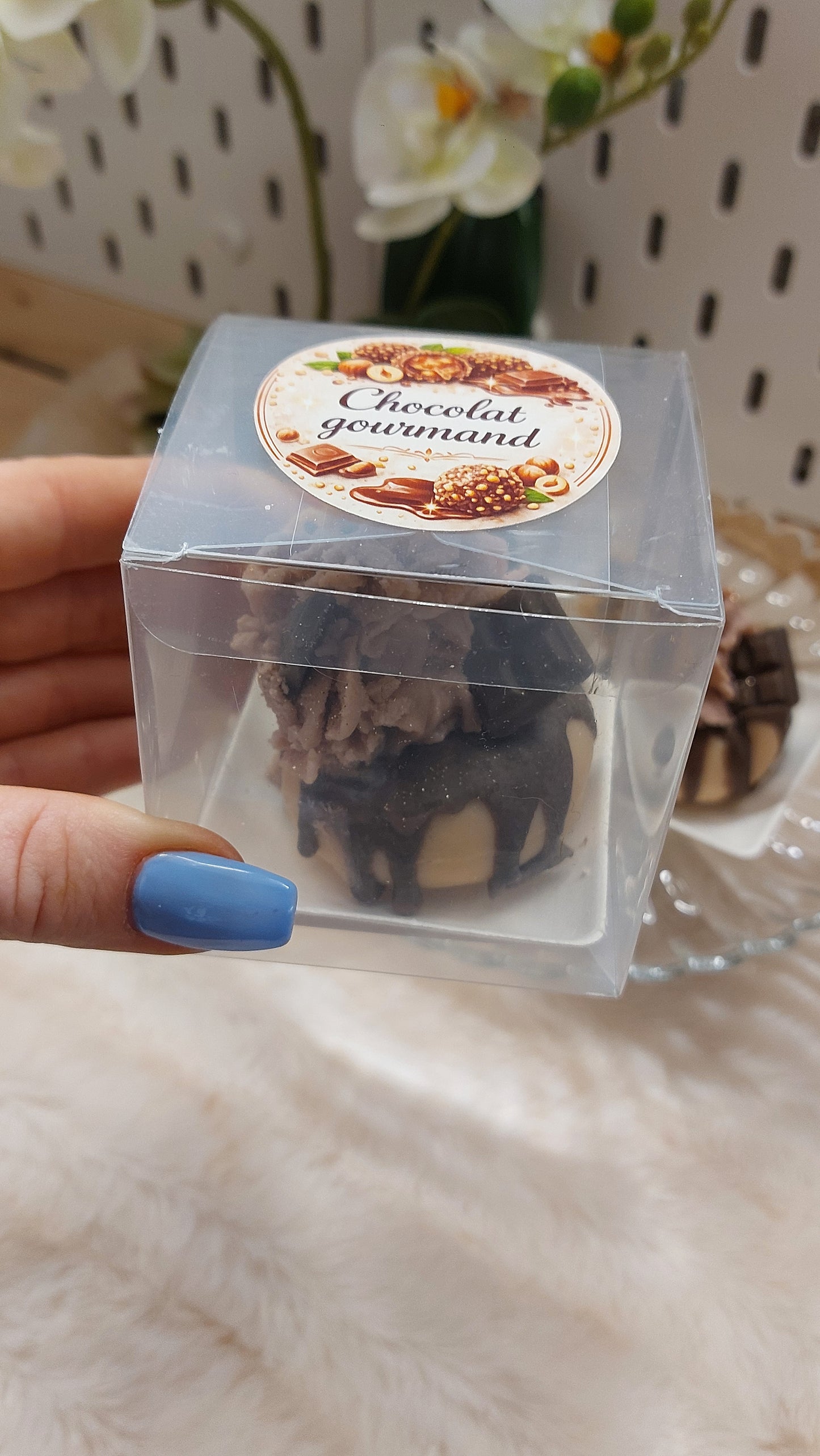 🍫 Fondant Signature “Chocolat Gourmand” – Senteur Rocher Praliné – 50g