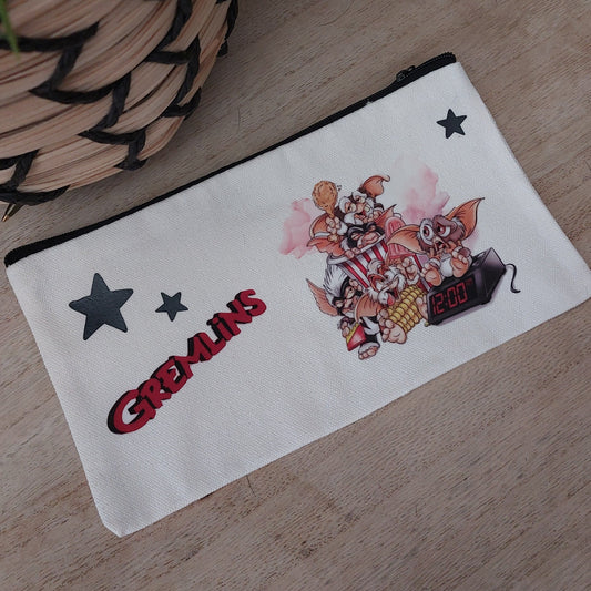 Trousse illustrée Petits Monstres – Style Rétro Geek – Pochette rangement