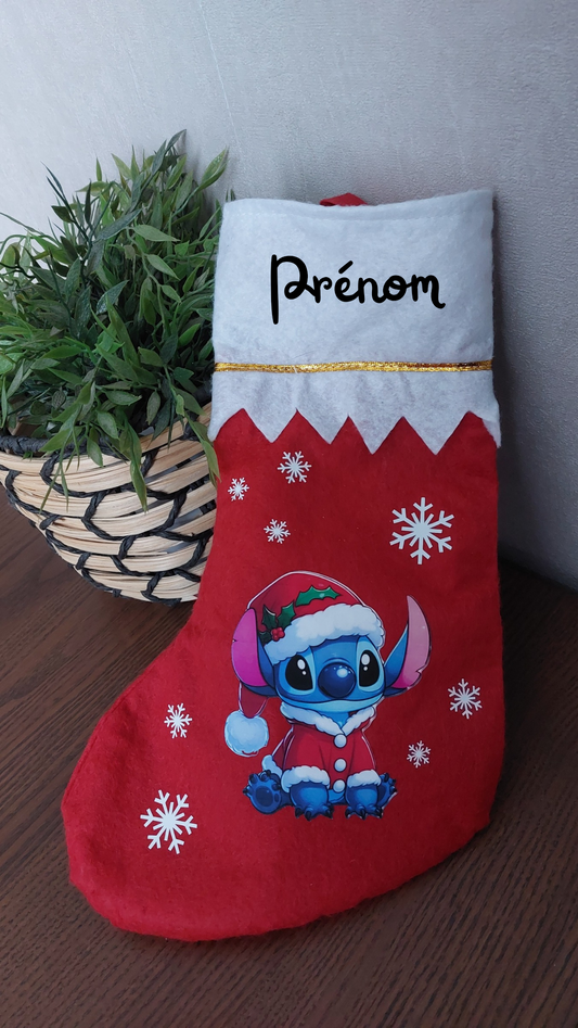 Chaussette de Noël personnalisable – Création artisanale unique