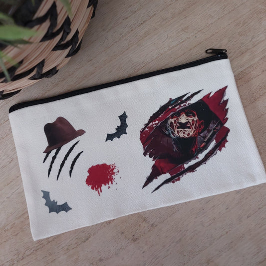 Trousse Horreur Slasher – Style Dark – Pochette Zip