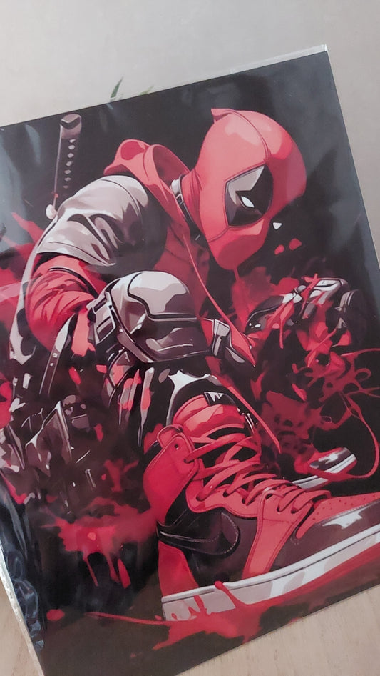 Plaque décorative en métal – Mercenaire masqué & pop culture