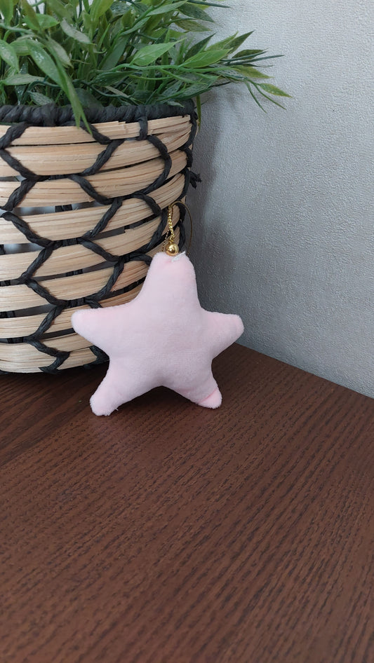 Suspension de Noël personnalisable – Étoile velours et écriture dorée