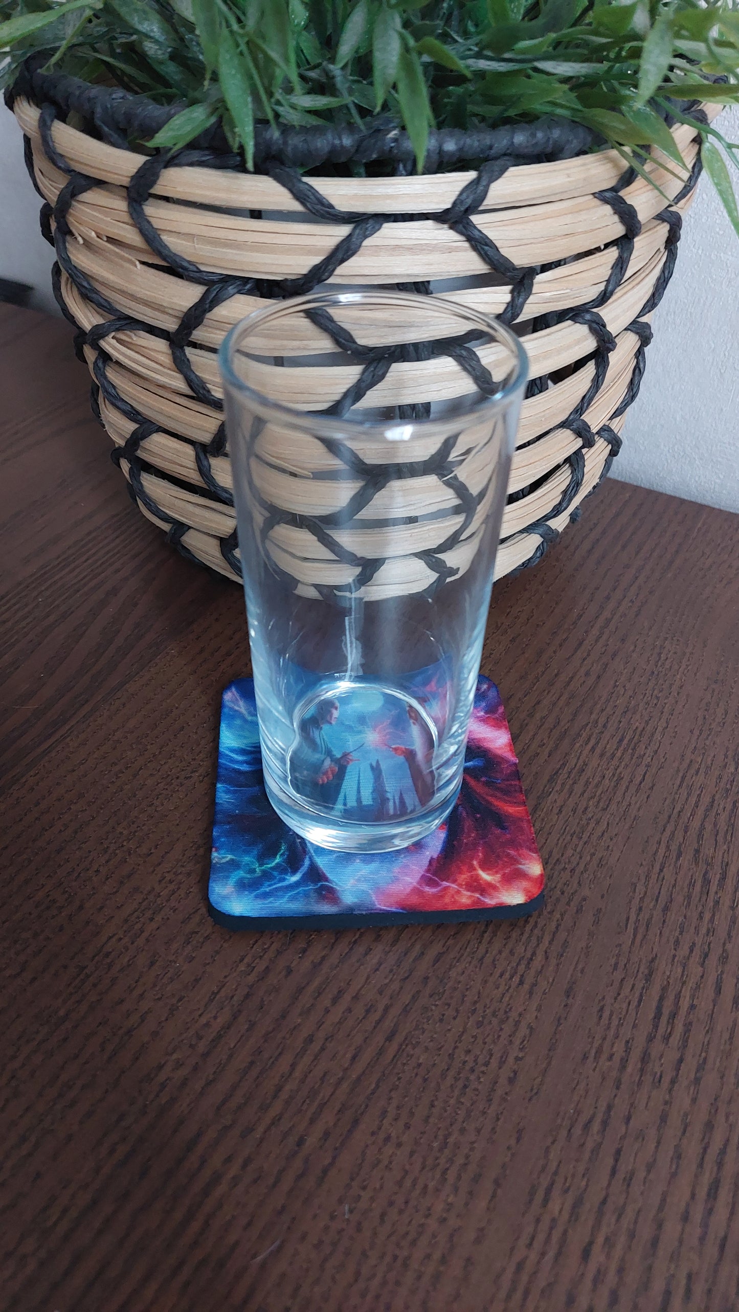 Dessous de verre fantasy – Duel magique – Accessoire de table décoratif