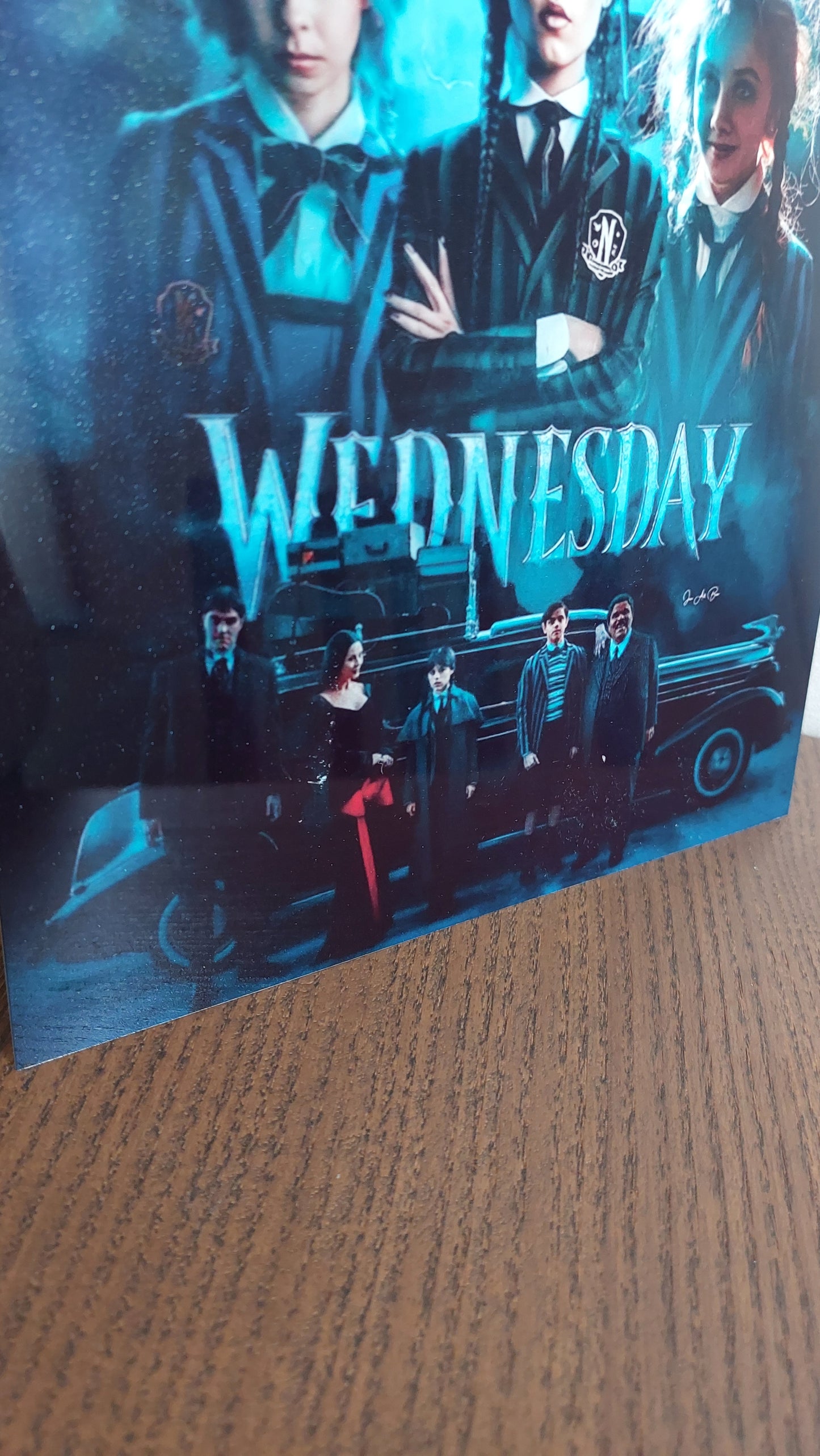 Plaque décorative en métal – Univers sombre & mystère