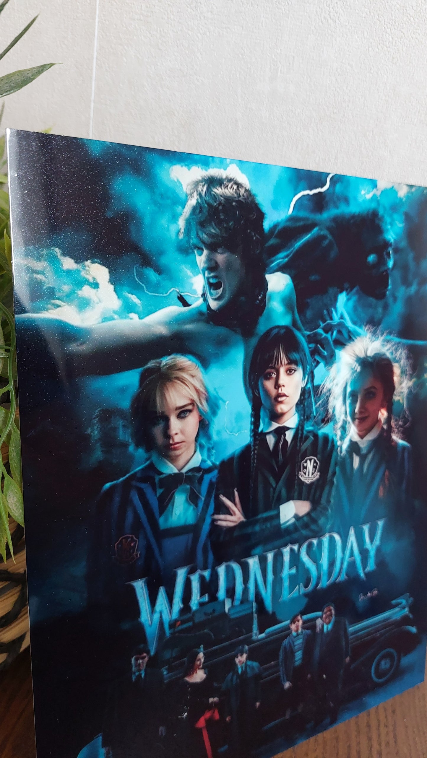 Plaque décorative en métal – Univers sombre & mystère