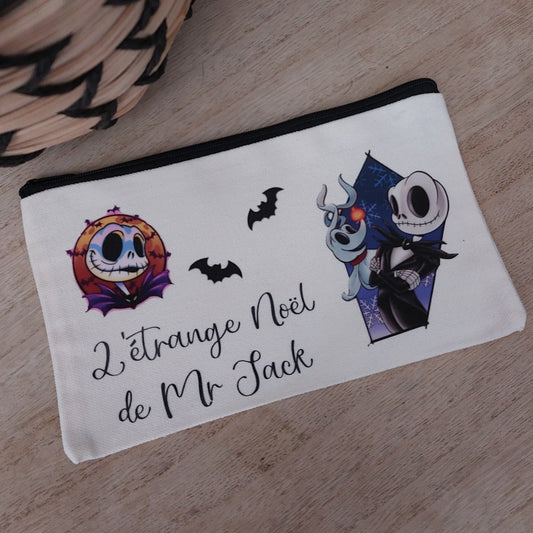 Trousse Gothic Christmas – Style Dark Fantasy – Pochette Zip